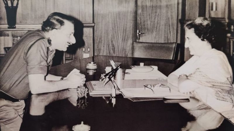 Sam Manekshaw Indira Gandhi meeting